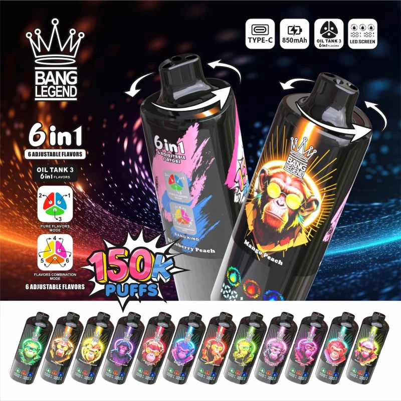 Bang Legend 150K 6-in-1 超大容量充電式VAPE