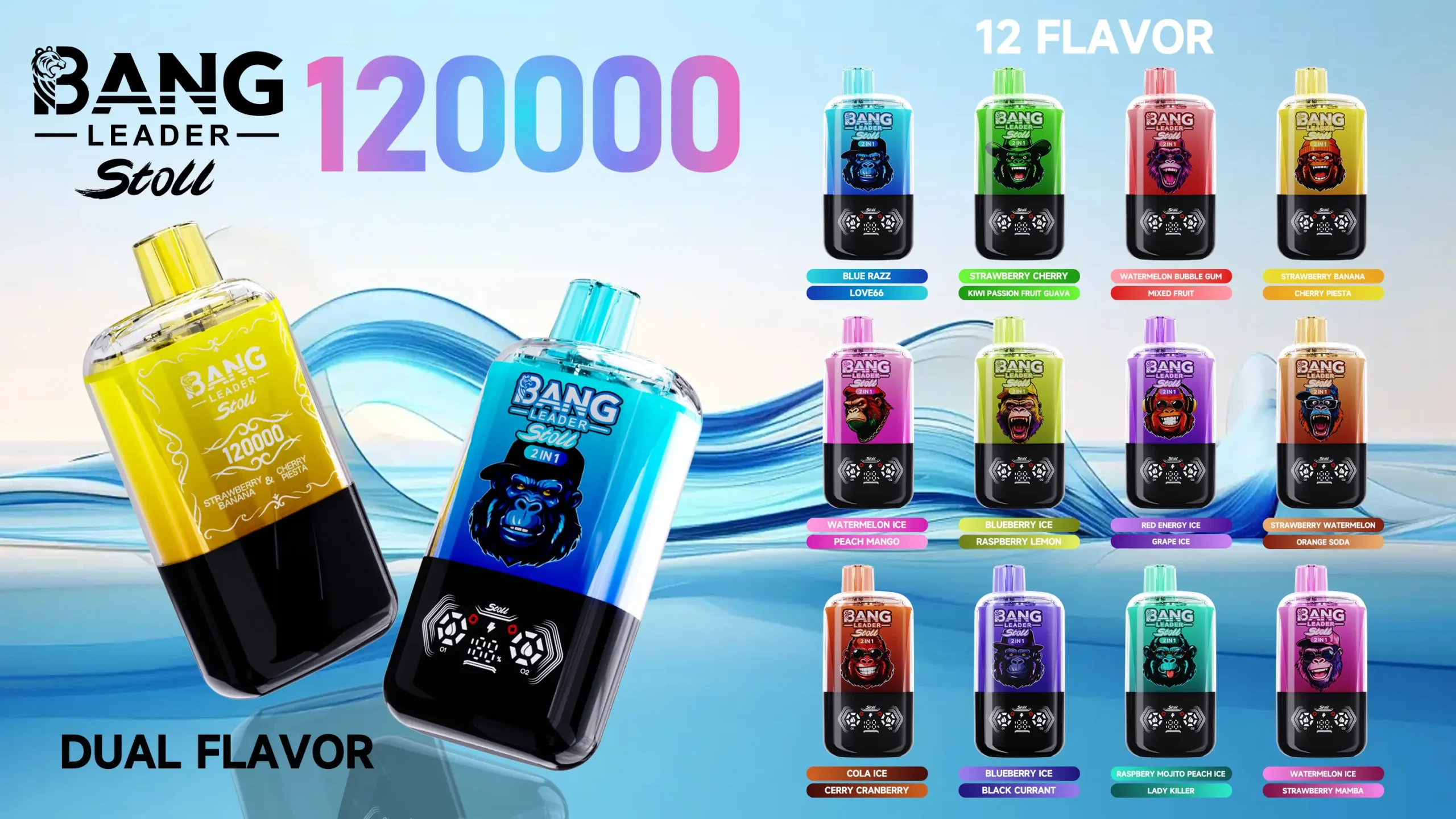 Bang Leader Stoll 120K 2-in-1充電式VAPE