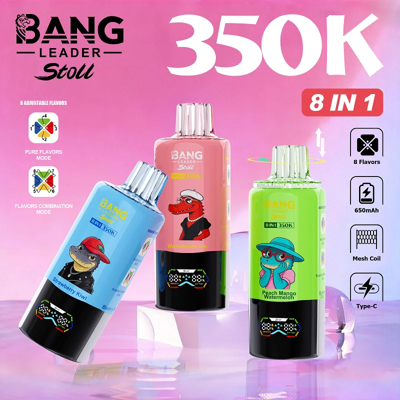 Bang Leader Stoll 350K 使い捨てVAPE Bang Leader Stoll 350Kの商品画像。12種類のフレーバーから選べます