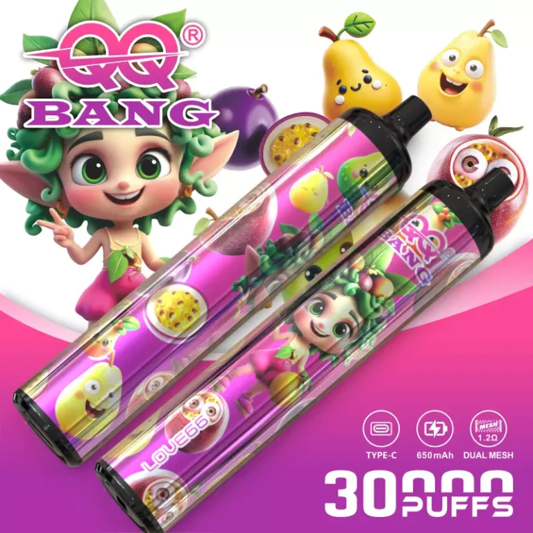 QQ Bang 30K 使い捨てVAPE QQ Bang 30Kの商品画像。12種類のフレーバーから選べます