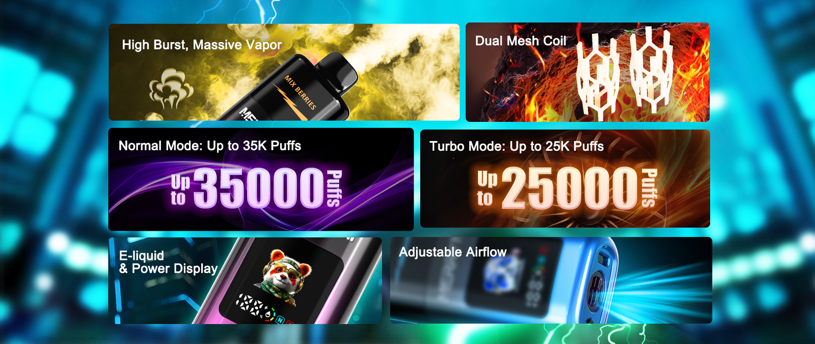 Mecha Pro 35K デジタル表示とエアフロー調整