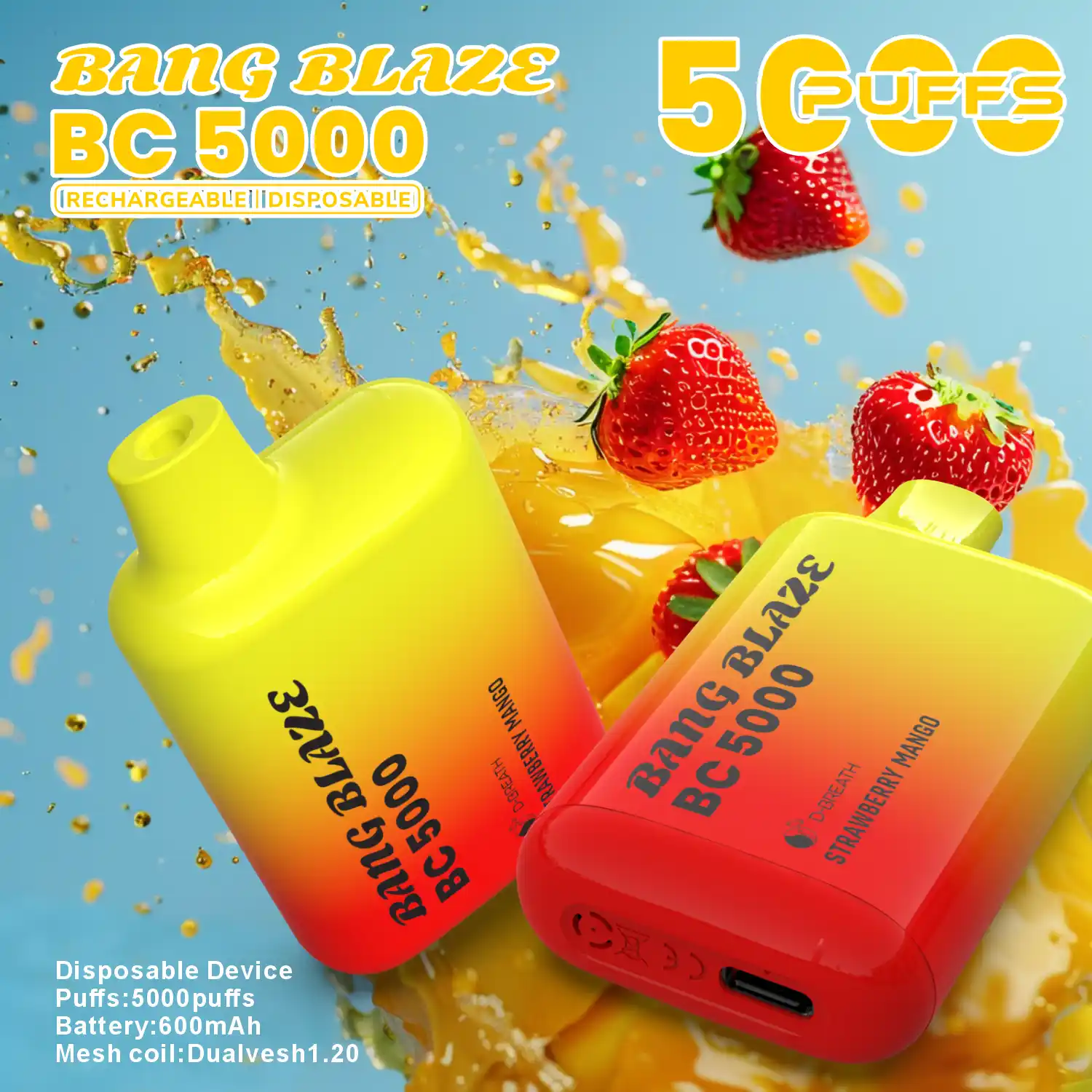 Bang Blaze BC 5000 充電式使い捨てVAPE