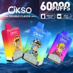 OKSO Double Flavor 60K|50mL・2in1フレーバー切替・LED表示付き充電式VAPE - 画像 (22)